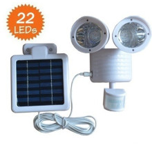 LED Motion Sensor Spotlight With Independent Solar Panel